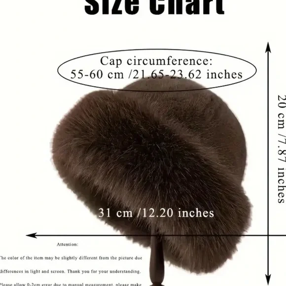 Elegant Gray Fur Hat - Picture 3 of 4